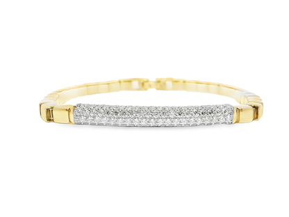 1.78CT Diamond Bracelet 14k Yellow Gold