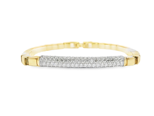 1.78CT Diamond Bracelet 14k Yellow Gold