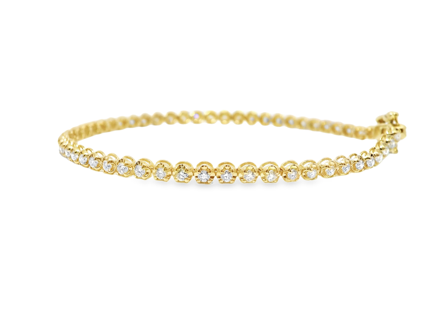 1.32CT Diamond Bracelet 14k Yellow Gold