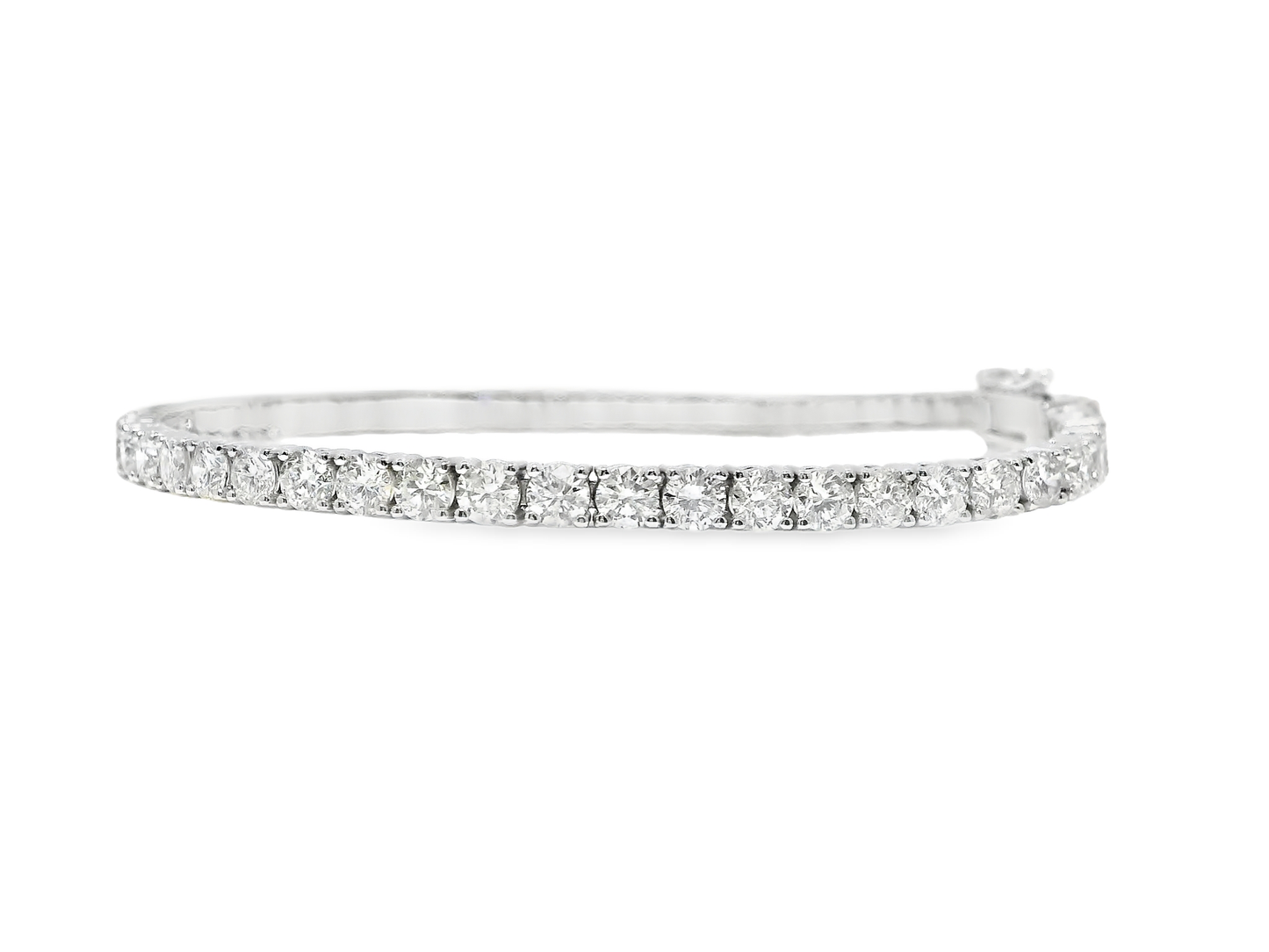 6.59CT Diamond Bracelet 14k White Gold