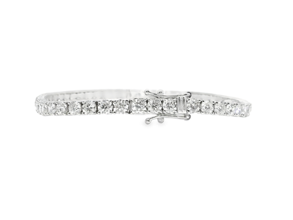 6.59CT Diamond Bracelet 14k White Gold