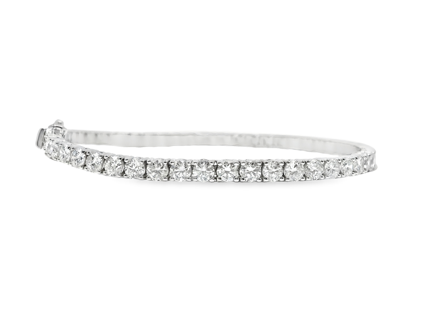 6.59CT Diamond Bracelet 14k White Gold