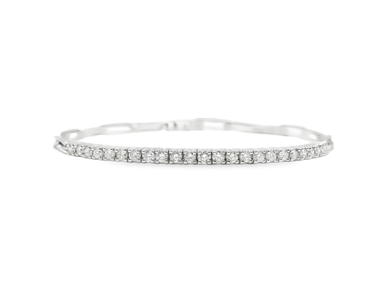 0.67CT Diamond Bracelet 14k White Gold