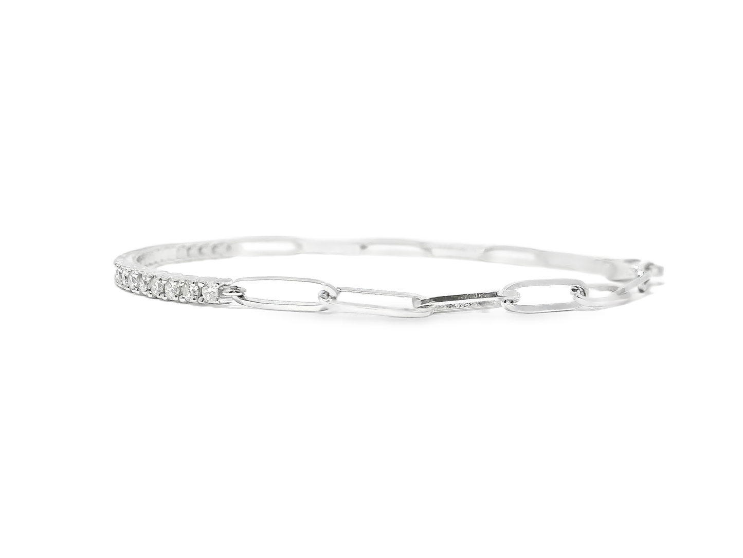 0.67CT Diamond Bracelet 14k White Gold