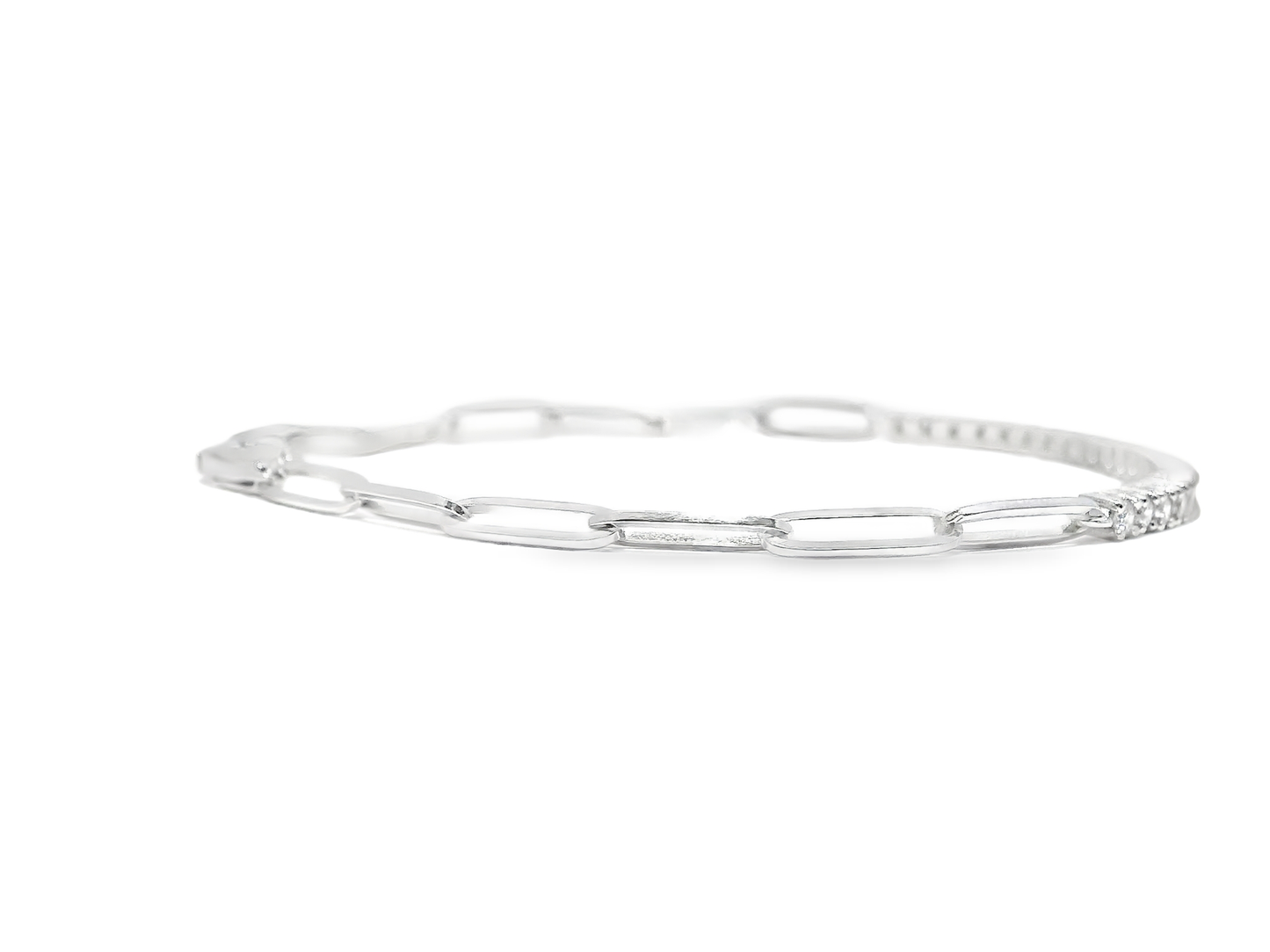 0.67CT Diamond Bracelet 14k White Gold