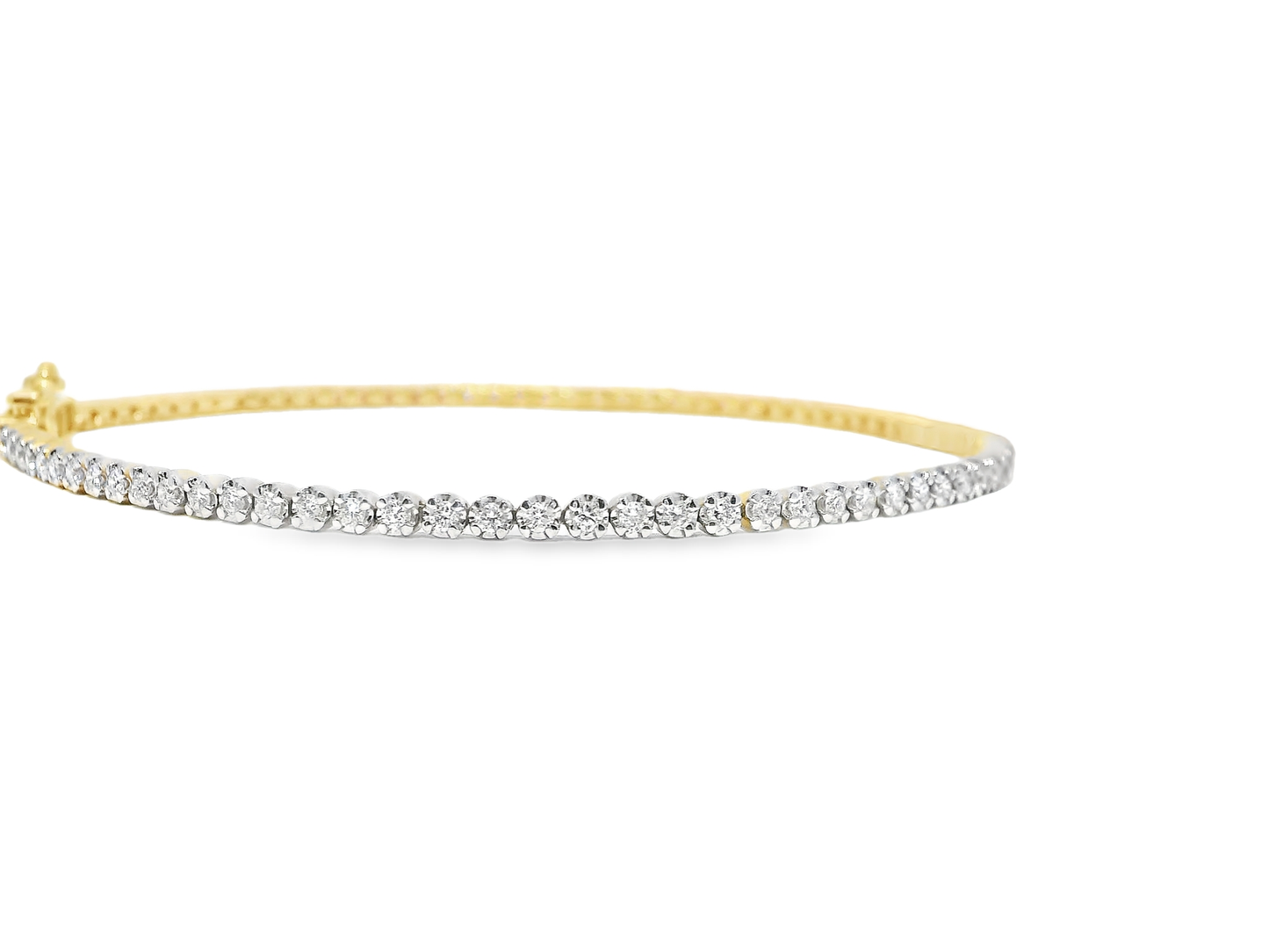 0.58CT Diamond 1.00CT Pink Sapphire Fashion Bracelet 14k Yellow Gold