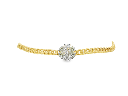 0.55CT Diamond Bracelet 14k yellow Gold