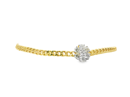 0.55CT Diamond Bracelet 14k yellow Gold
