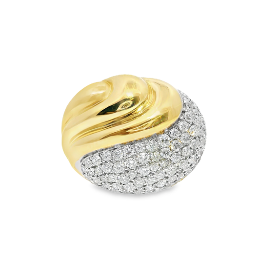 0.97CT Diamond Ring 14k Yellow Gold