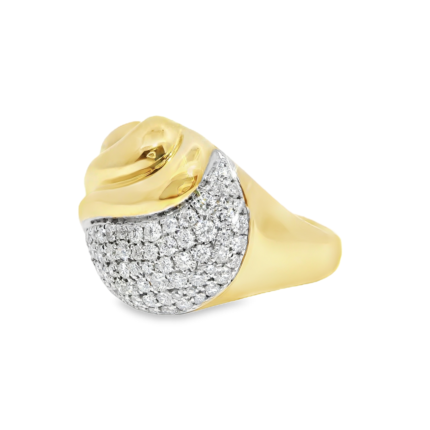0.97CT Diamond Ring 14k Yellow Gold