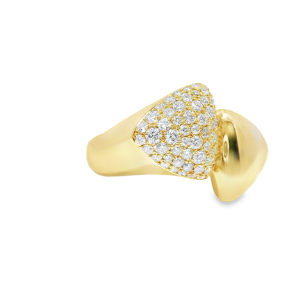 0.99CT Diamond Ring 14k Yellow Gold