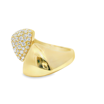 0.99CT Diamond Ring 14k Yellow Gold
