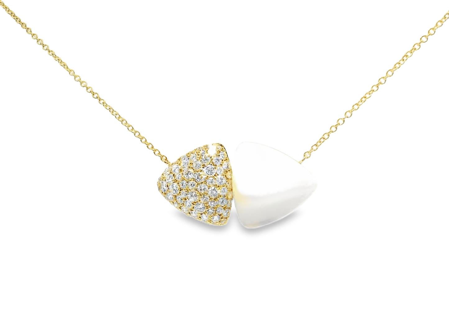 0.99CT Diamond Pendant 14k Yellow Gold