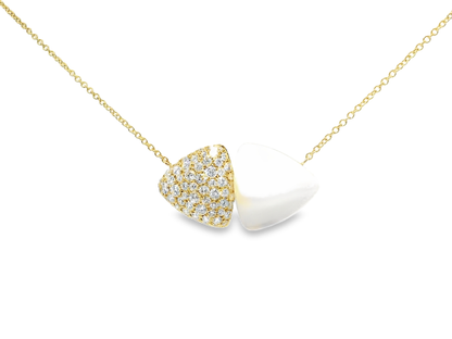 0.99CT Diamond Pendant 14k Yellow Gold