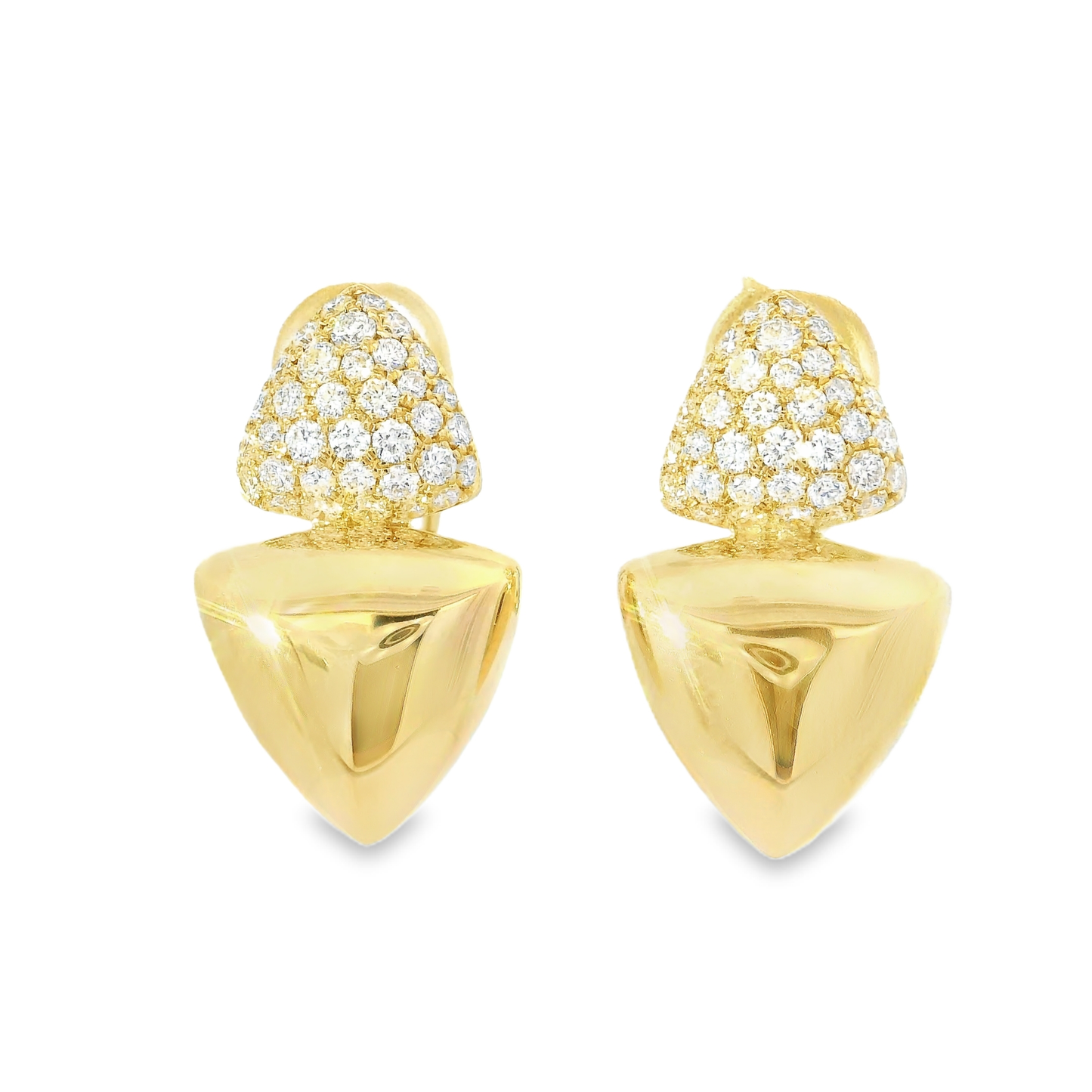 1.02CT Diamond Earring 14k Yellow Gold