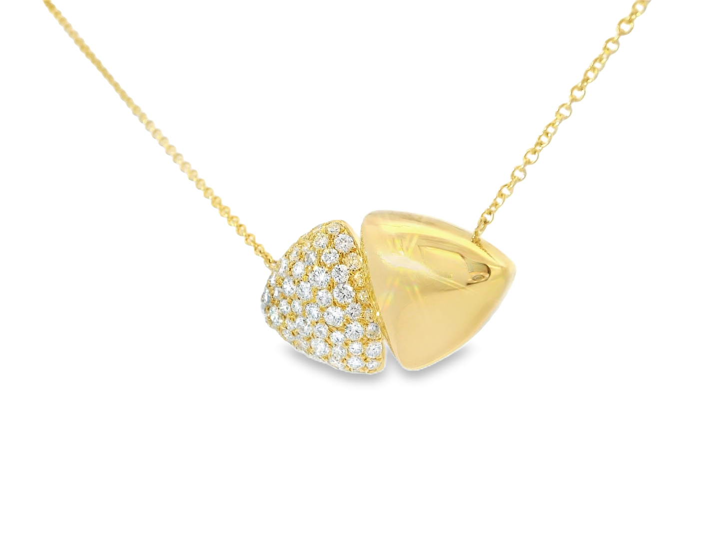 0.99CT Diamond Pendant 14k Yellow Gold