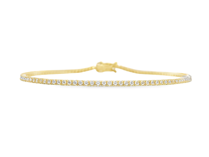 1.12CT Diamond Bracelet 14k Gold