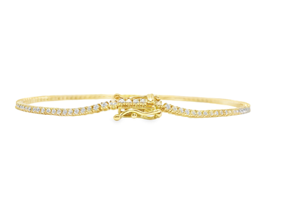 1.12CT Diamond Bracelet 14k Gold