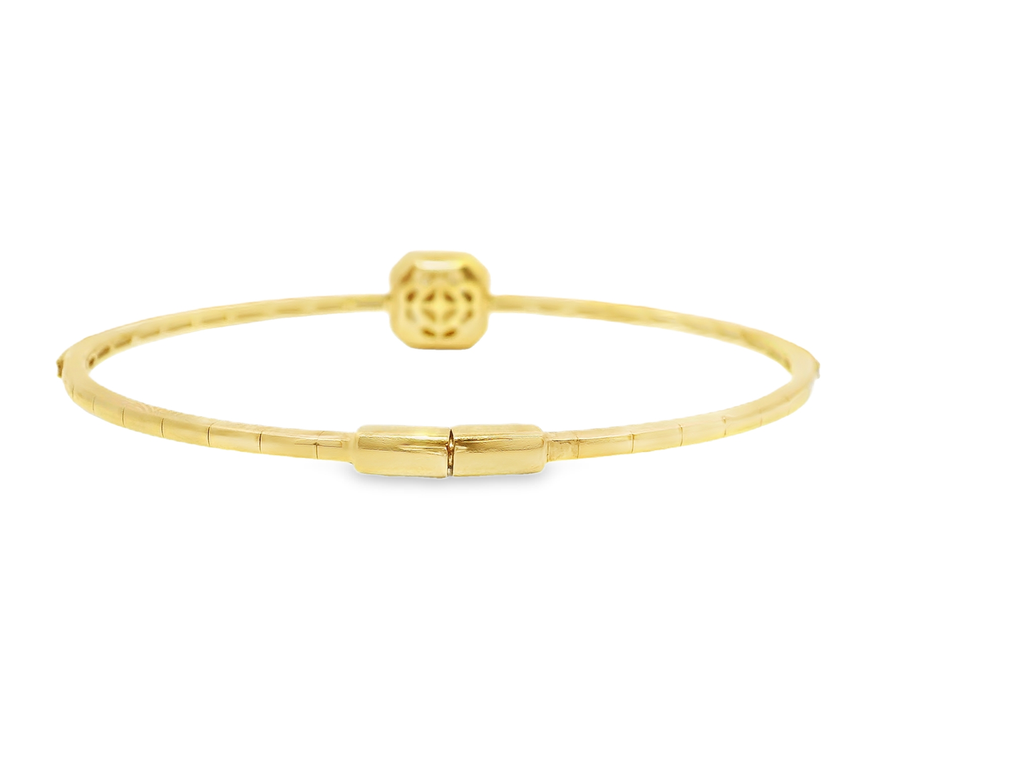 1.29CT Diamond Bangle 18k Yellow Gold