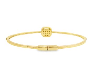 1.29CT Diamond Bangle 18k Yellow Gold