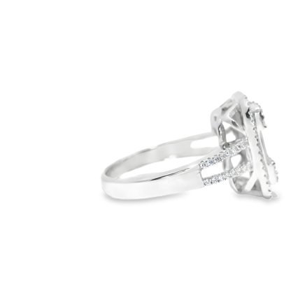 1.06CT Diamond Ring 18k White Gold