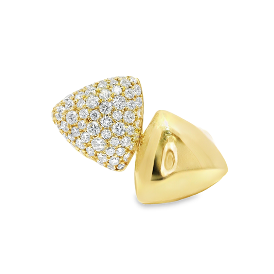 0.98CT Diamond Ring 14k Yellow Gold