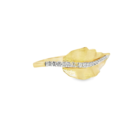 0.16CT Diamond Ring 14k Yellow Gold