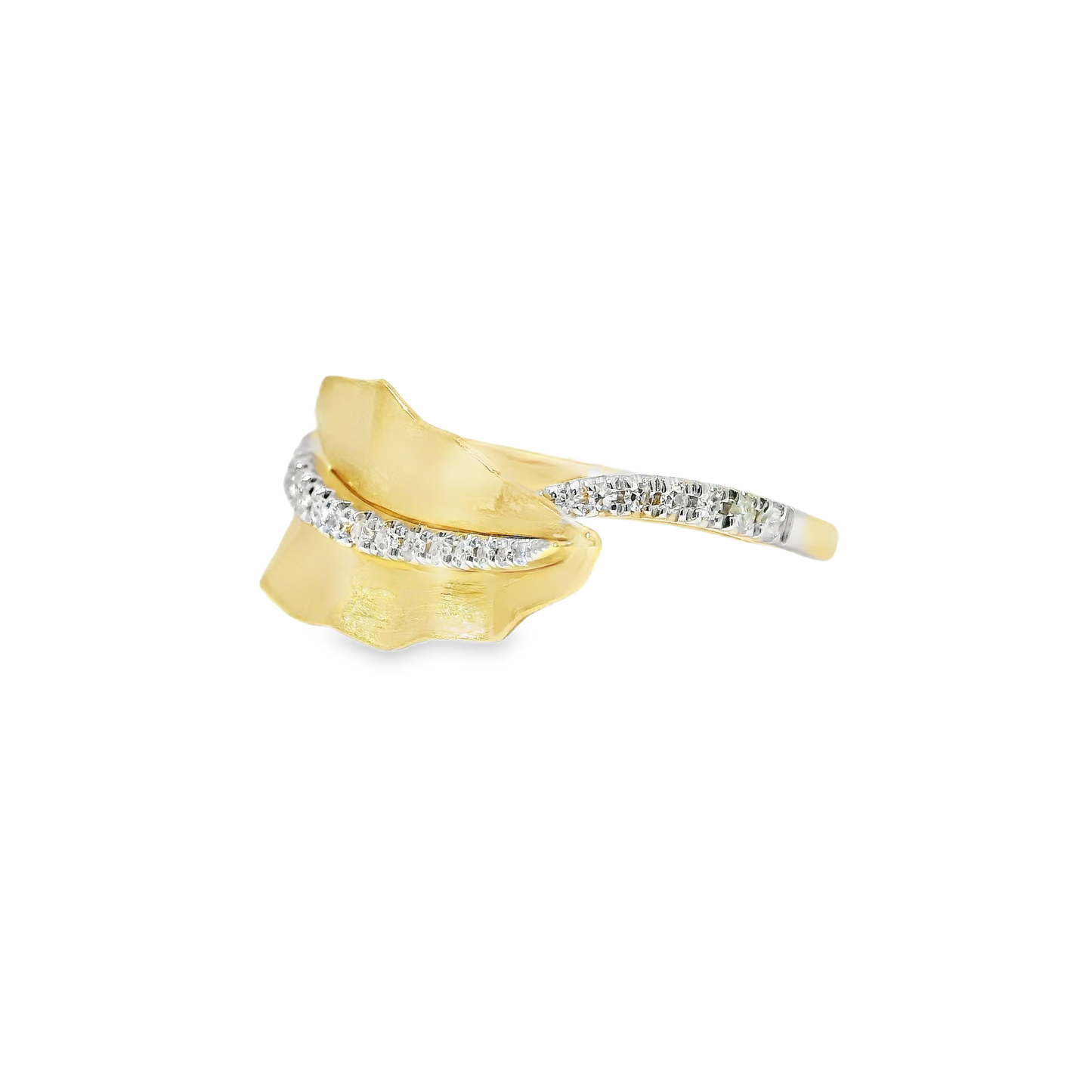 0.16CT Diamond Ring 14k Yellow Gold
