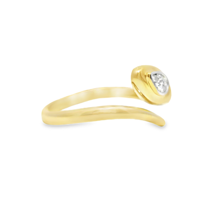 0.07CT Diamond Ring 14k Yellow Gold