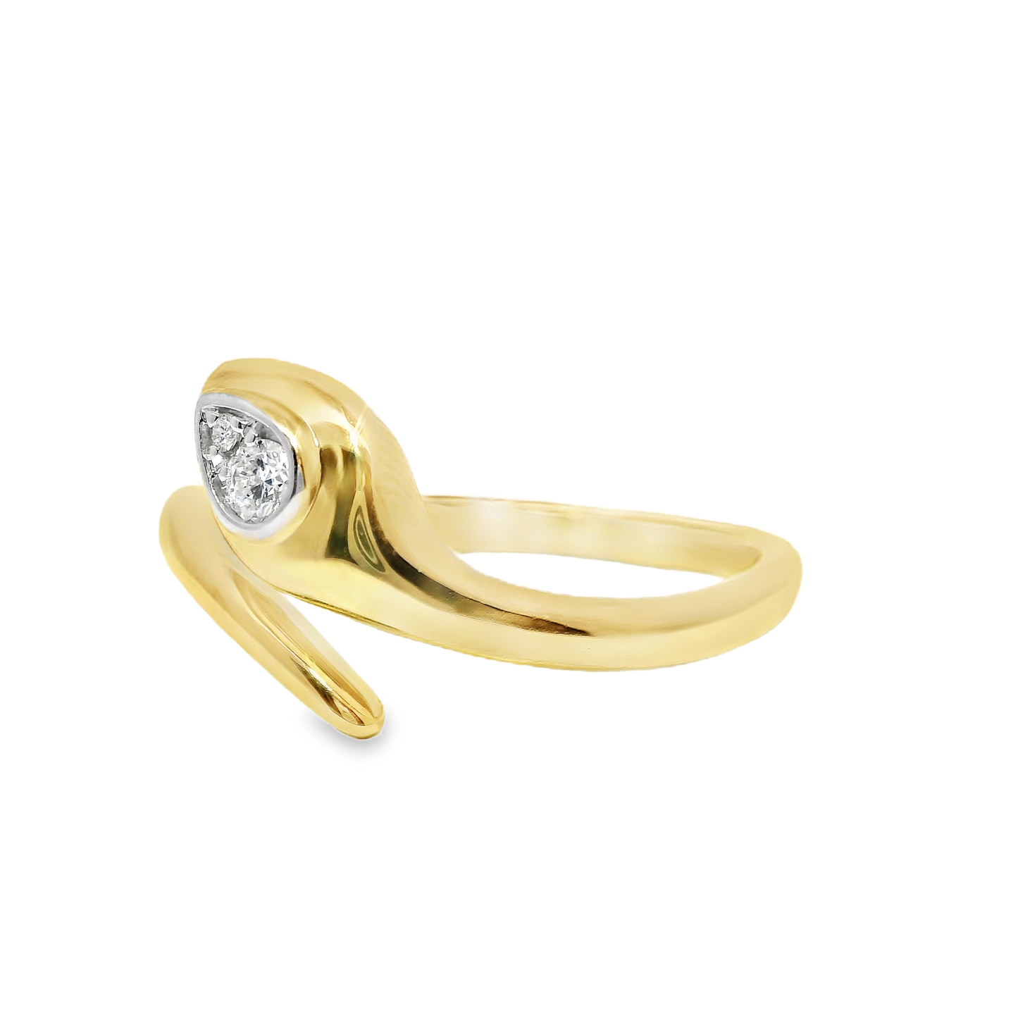 0.07CT Diamond Ring 14k Yellow Gold