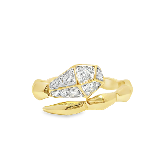 0.24CT Diamond Ring 14k Yellow Gold