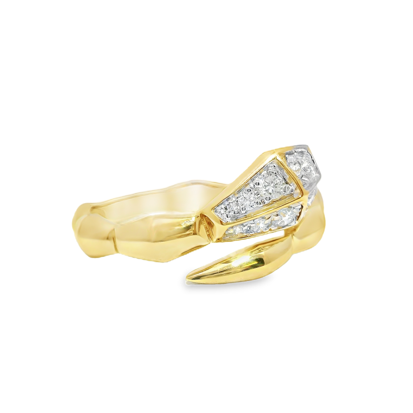 0.24CT Diamond Ring 14k Yellow Gold