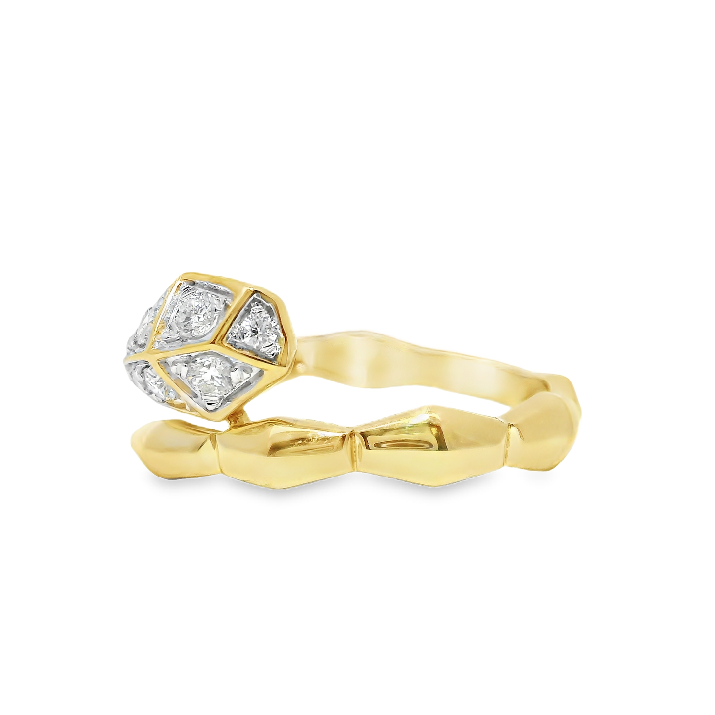 0.24CT Diamond Ring 14k Yellow Gold