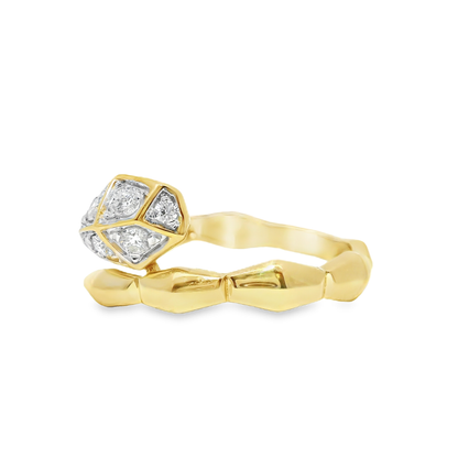 0.24CT Diamond Ring 14k Yellow Gold
