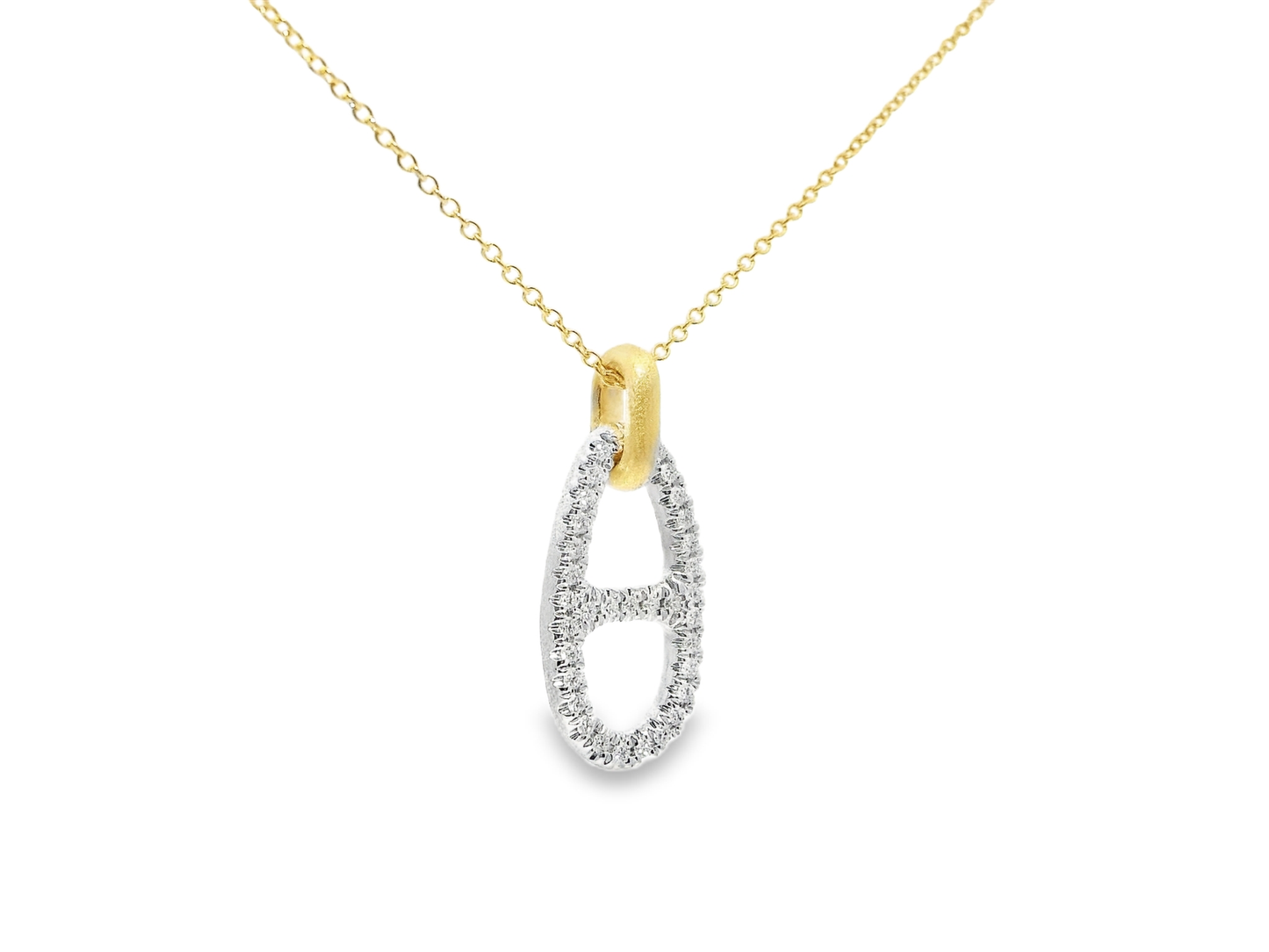 0.23CT Diamond Pendant 14k Yellow Gold