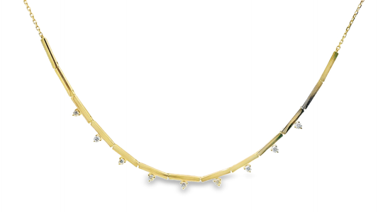 0.44CT Diamond Pendant 14k Yellow Gold