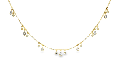 0.68CT Diamond Pendant 14k Yellow Gold