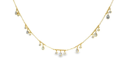 0.68CT Diamond Pendant 14k Yellow Gold