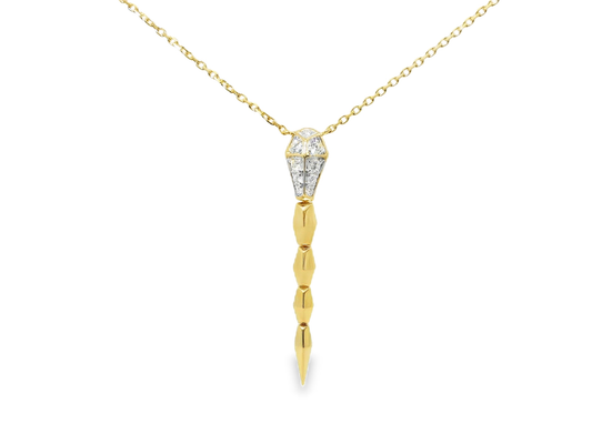 0.21T Diamond Pendant 14k Yellow Gold