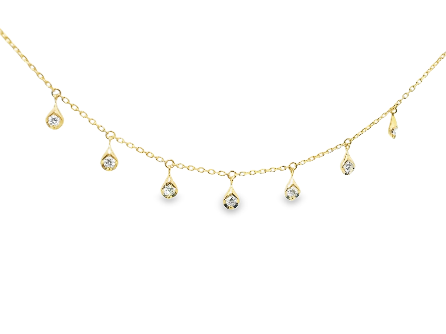 0.39CT Diamond Pendant 14k Yellow Gold