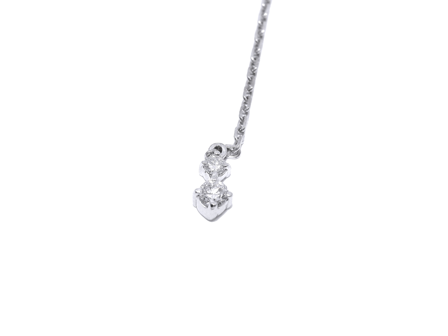 0.50CT Diamond Pendant 14k White Gold