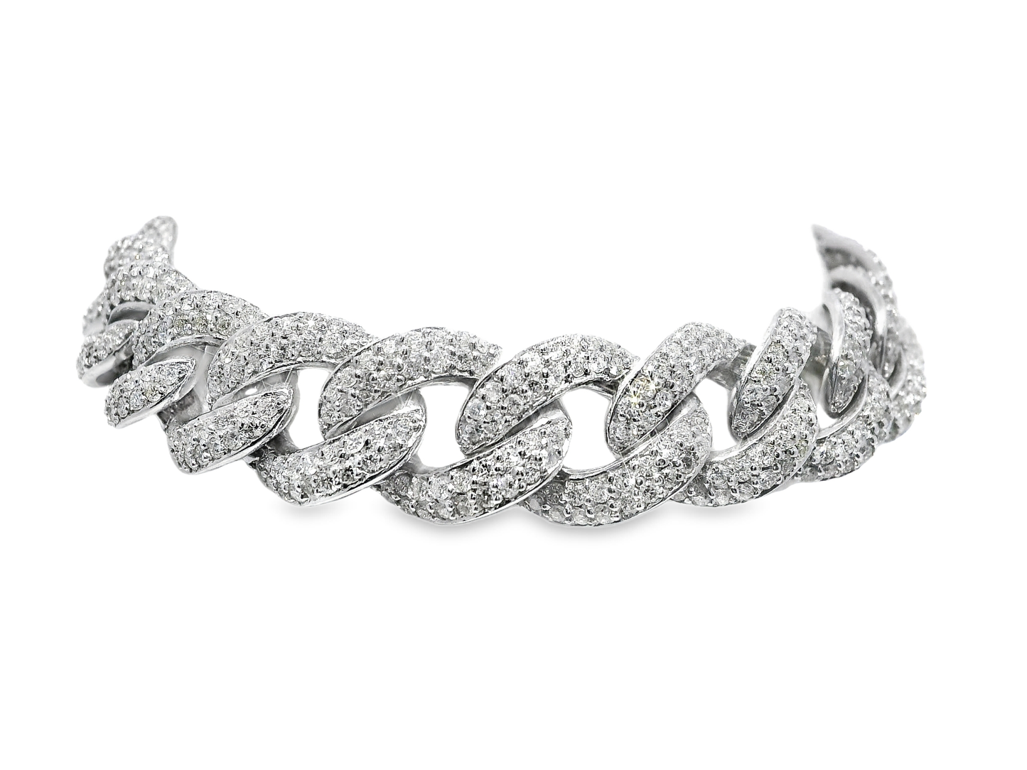6.65CT Diamond Bracelet 14k White Gold