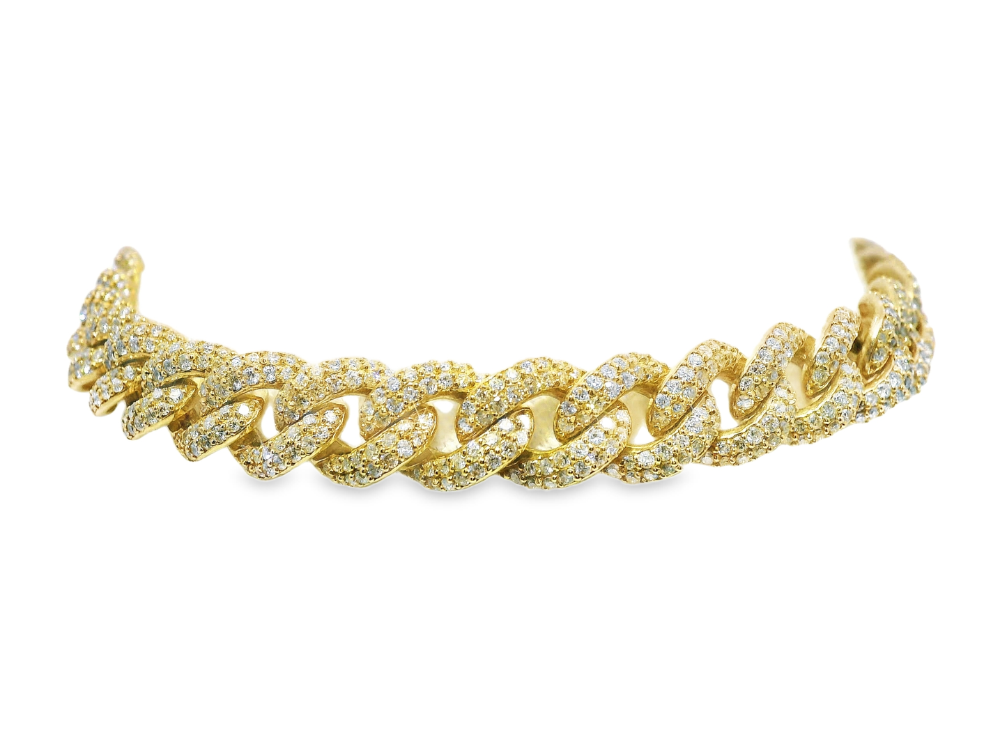 4.45CT Diamond Bracelet 14k Yellow Gold