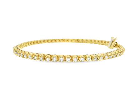 1.50CT Diamond Tennis Bracelet 14k Yellow Gold