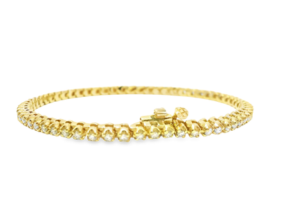 1.50CT Diamond Tennis Bracelet 14k Yellow Gold