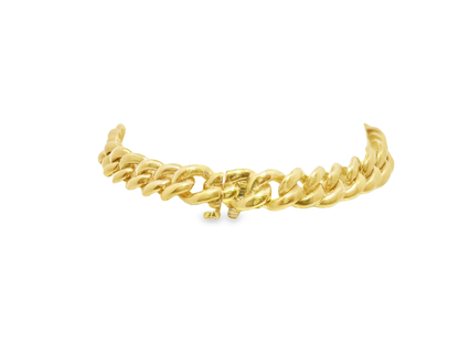 Plain Chain Link Bracelet 18k Yellow Gold