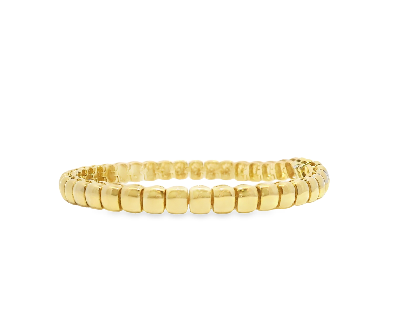 Plain Square 14k Yellow Gold Bracelet