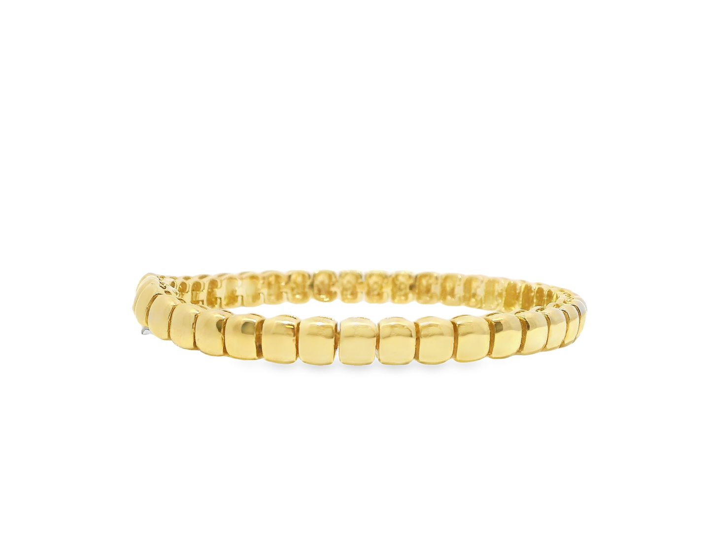 Plain Square 14k Yellow Gold Bracelet