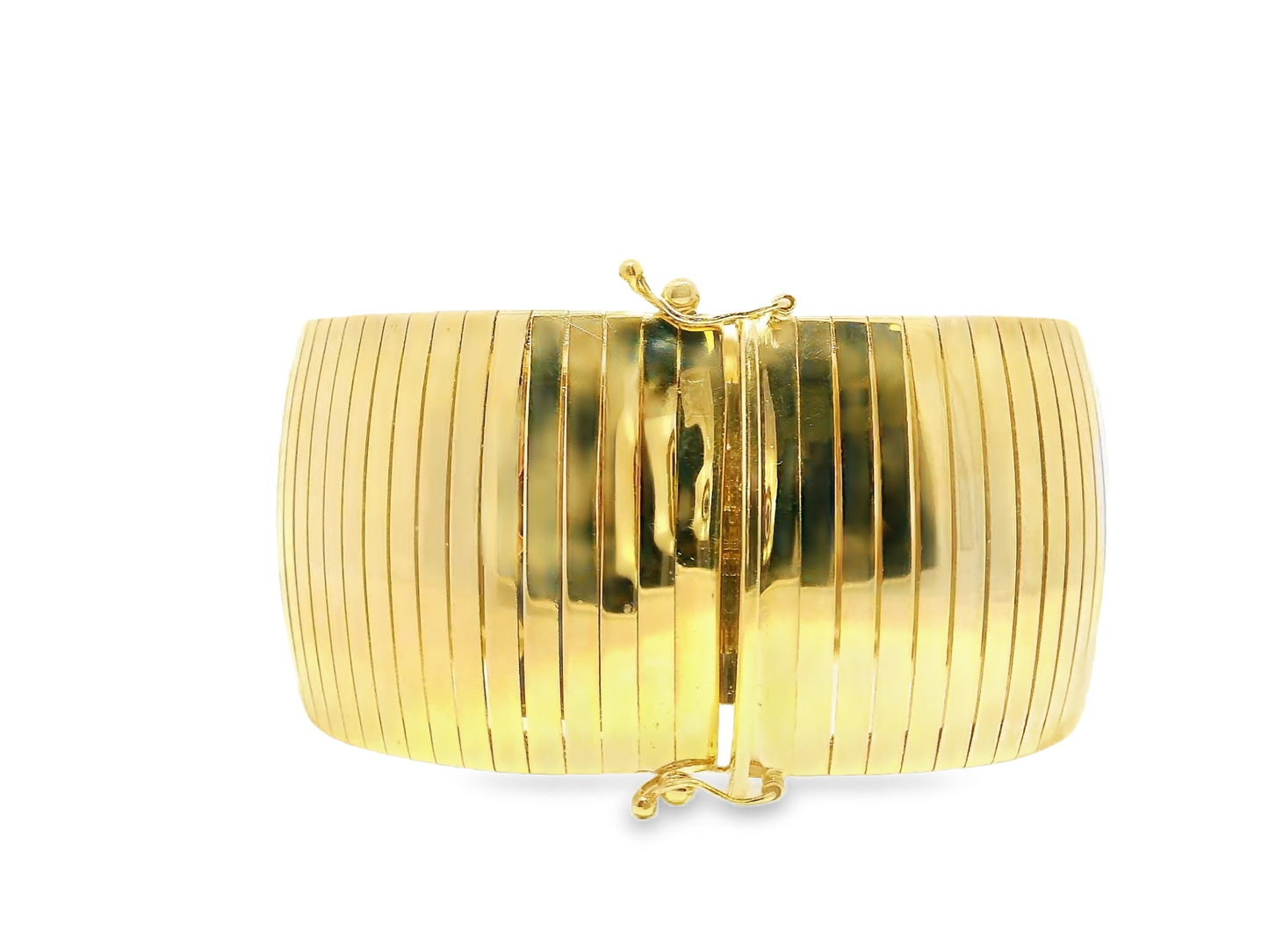 1.81CT Diamond Bangle 14k Yellow Gold