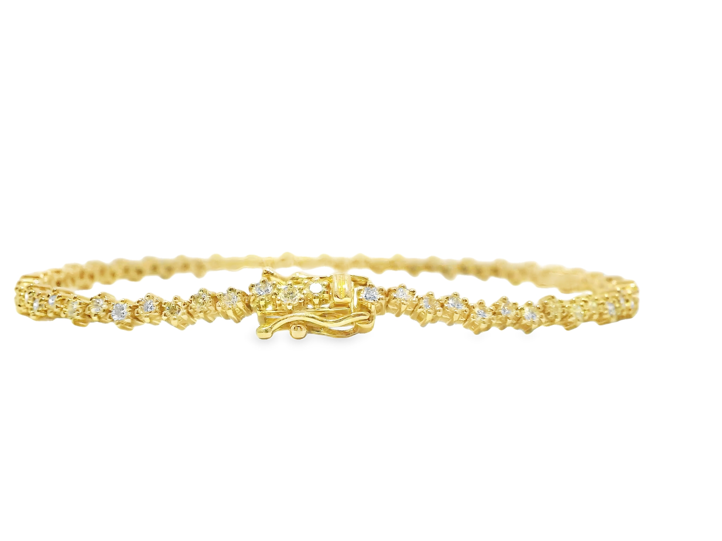 1.65CT Diamond Bracelet 14k Gold